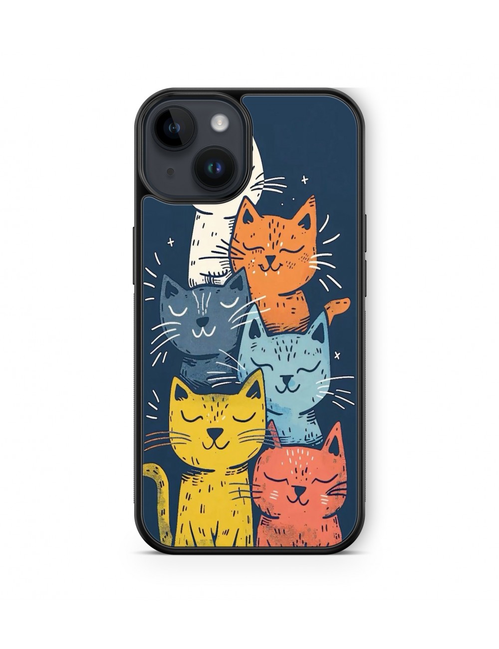 Coque iPhone et Samsung Bande de chats 