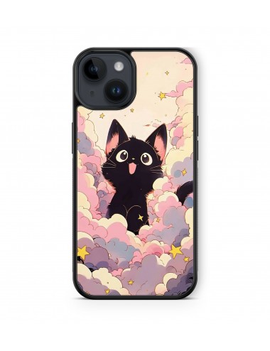 Coque iPhone et Samsung Chat noir Kawaii 