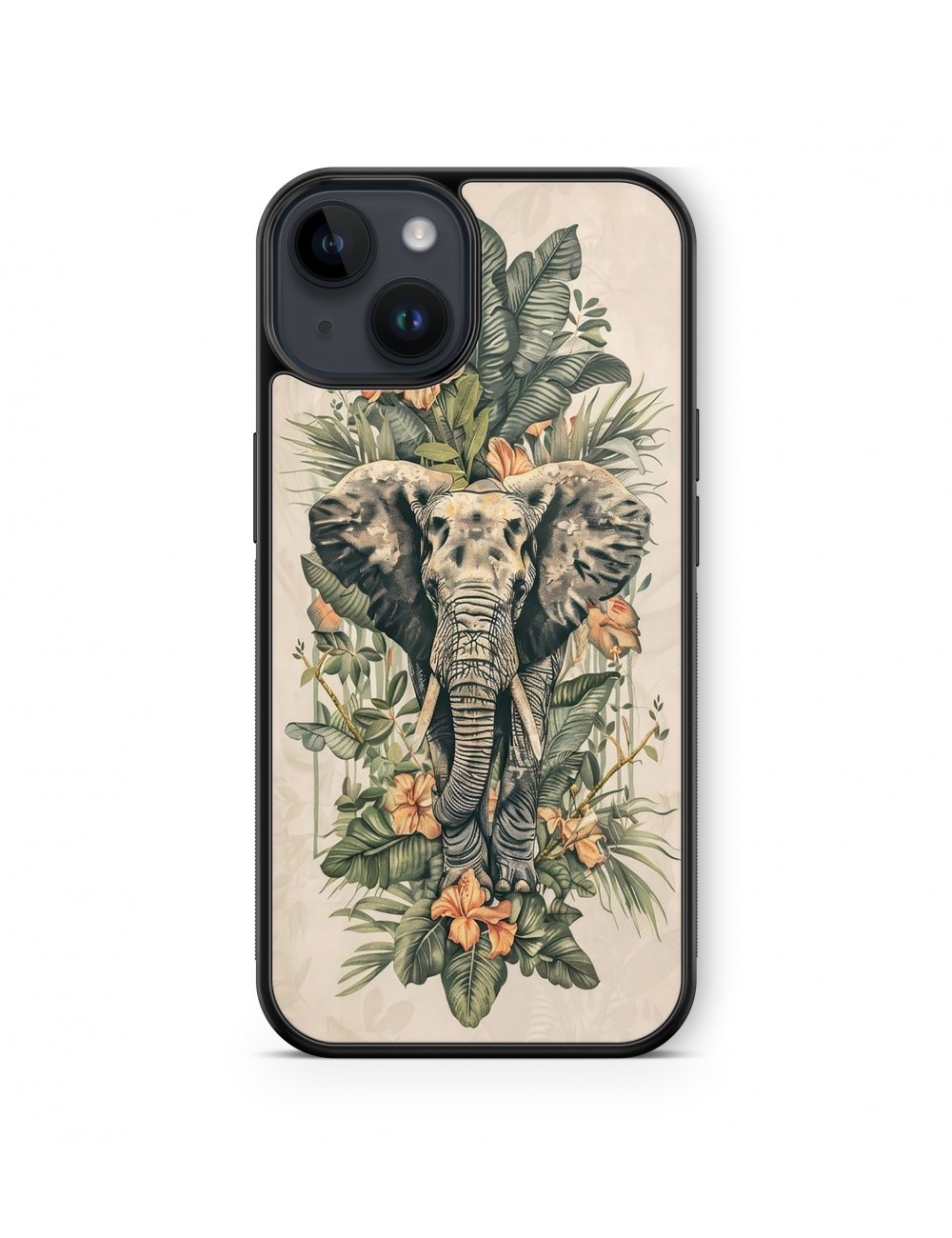 Coque iPhone et Samsung Elephant tropical 