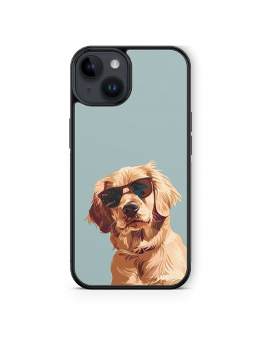 Coque iPhone et Samsung Labrador Chien Lunettes 