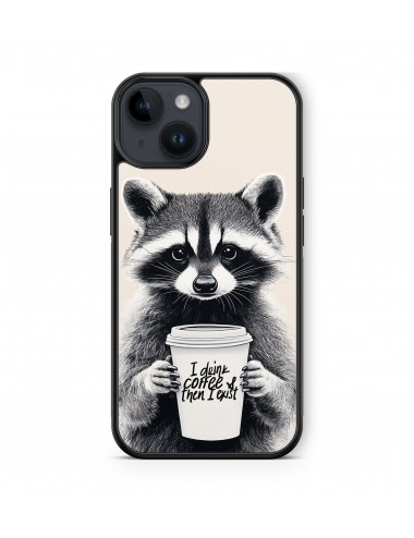 Coque iPhone et Samsung Raton Laveur Café 