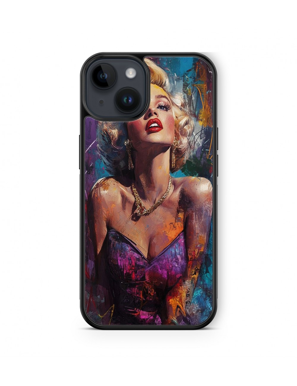 Coque iPhone et Samsung Marilyn Monroe Peinture 