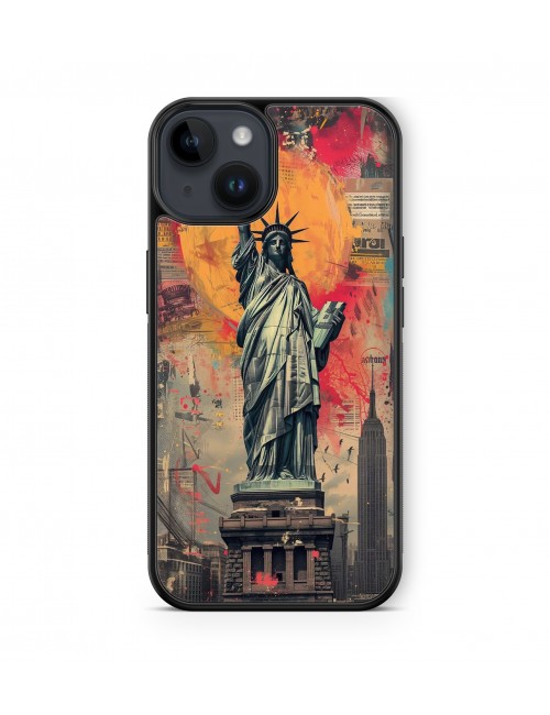 Coque iPhone et Samsung Statue de la liberté USA 