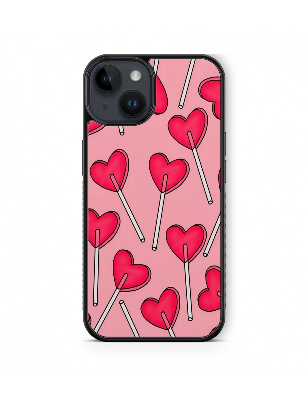 Coque iPhone et Samsung Sucettes Coeurs Lollipops 