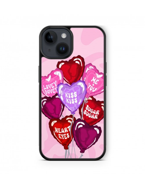 Coque iPhone et Samsung Ballons Coeurs Amour 