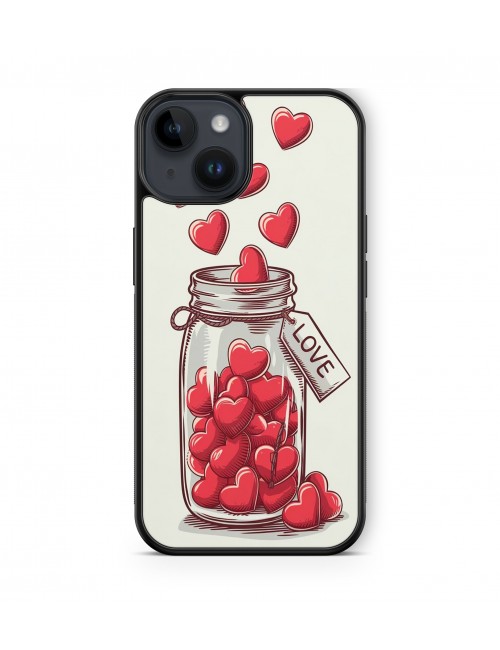 Coque iPhone et Samsung Bocal de Coeurs Love 