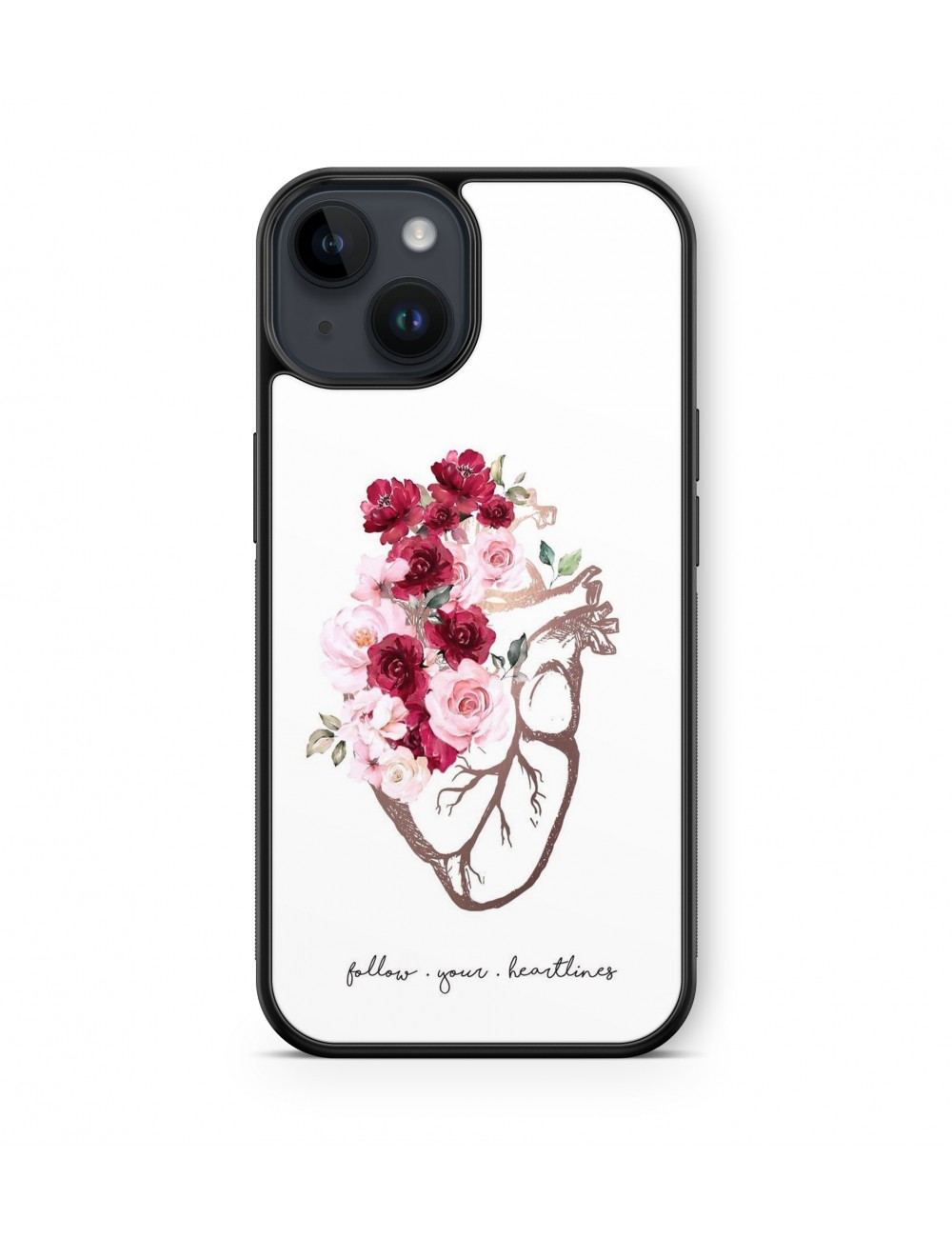 Coque iPhone et Samsung Coeur Aesthetic Vegetal Fleurs 