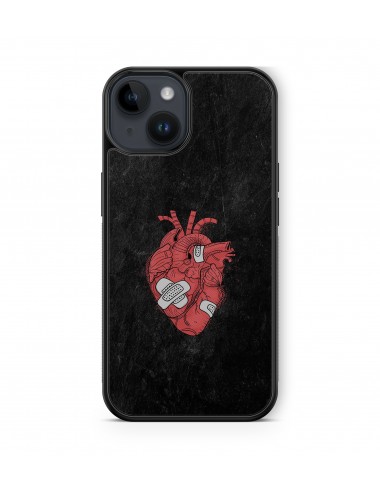 Coque iPhone et Samsung Coeur Pansements 