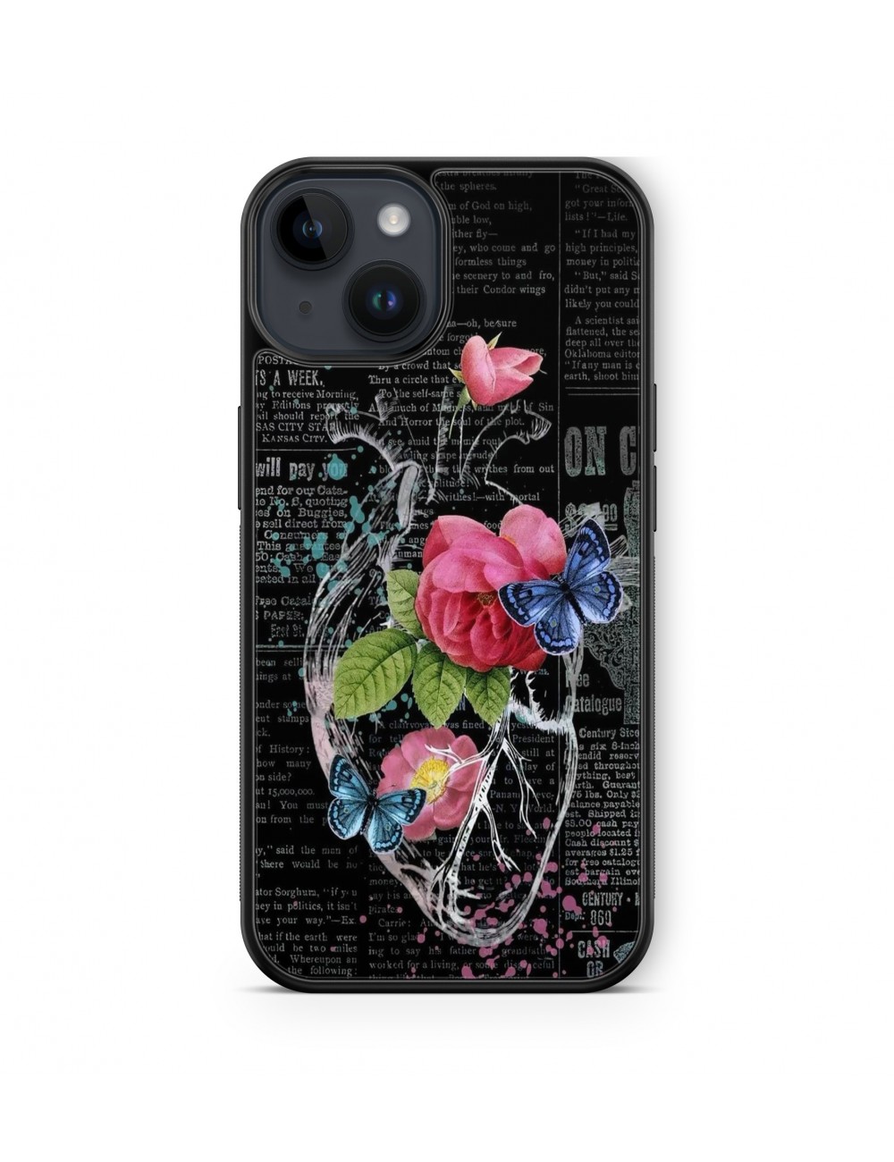 Coque iPhone et Samsung Coeur Vegetal et Fleurs 