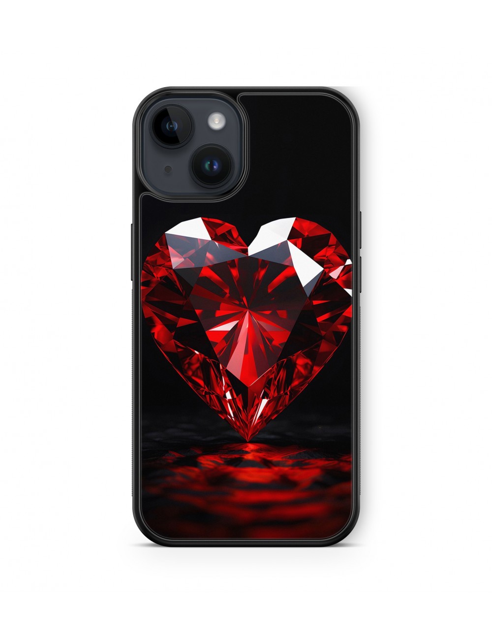 Coque iPhone et Samsung Diamant Coeur 