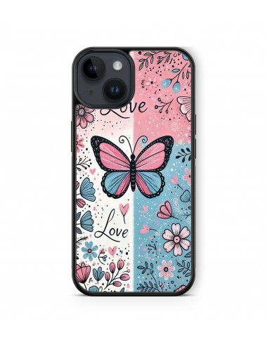 Coque iPhone et Samsung Love Papillon Amour 