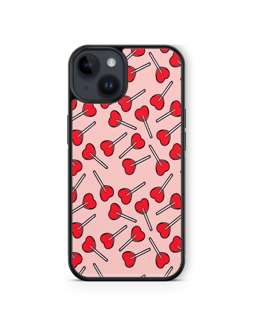 Coque iPhone et Samsung Sucettes Coeur Rouges 