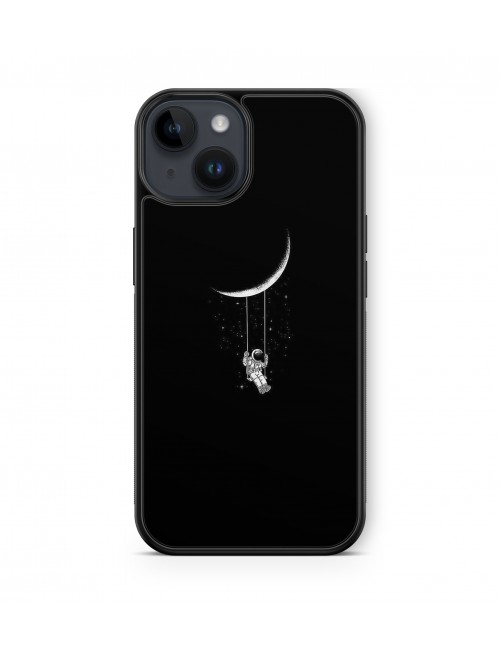 Coque iPhone et Samsung Astronaute Balançoire Lune 