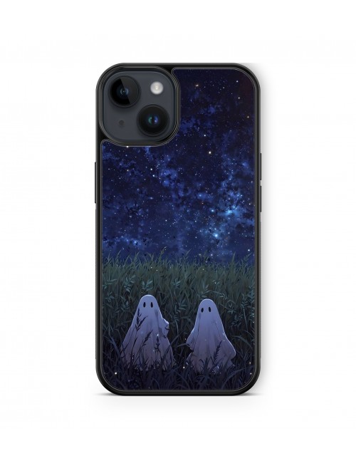 Coque iPhone et Samsung Couple Fantômes Galaxie 