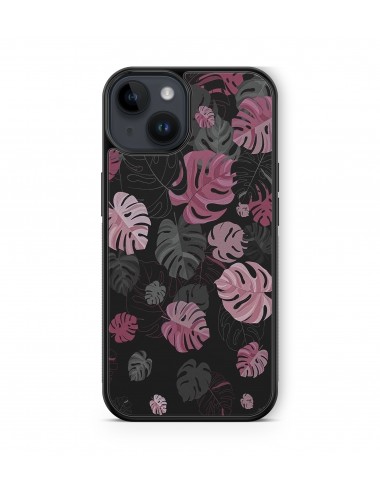 Coque iPhone et Samsung Monstera Plante Tropicale Rose 