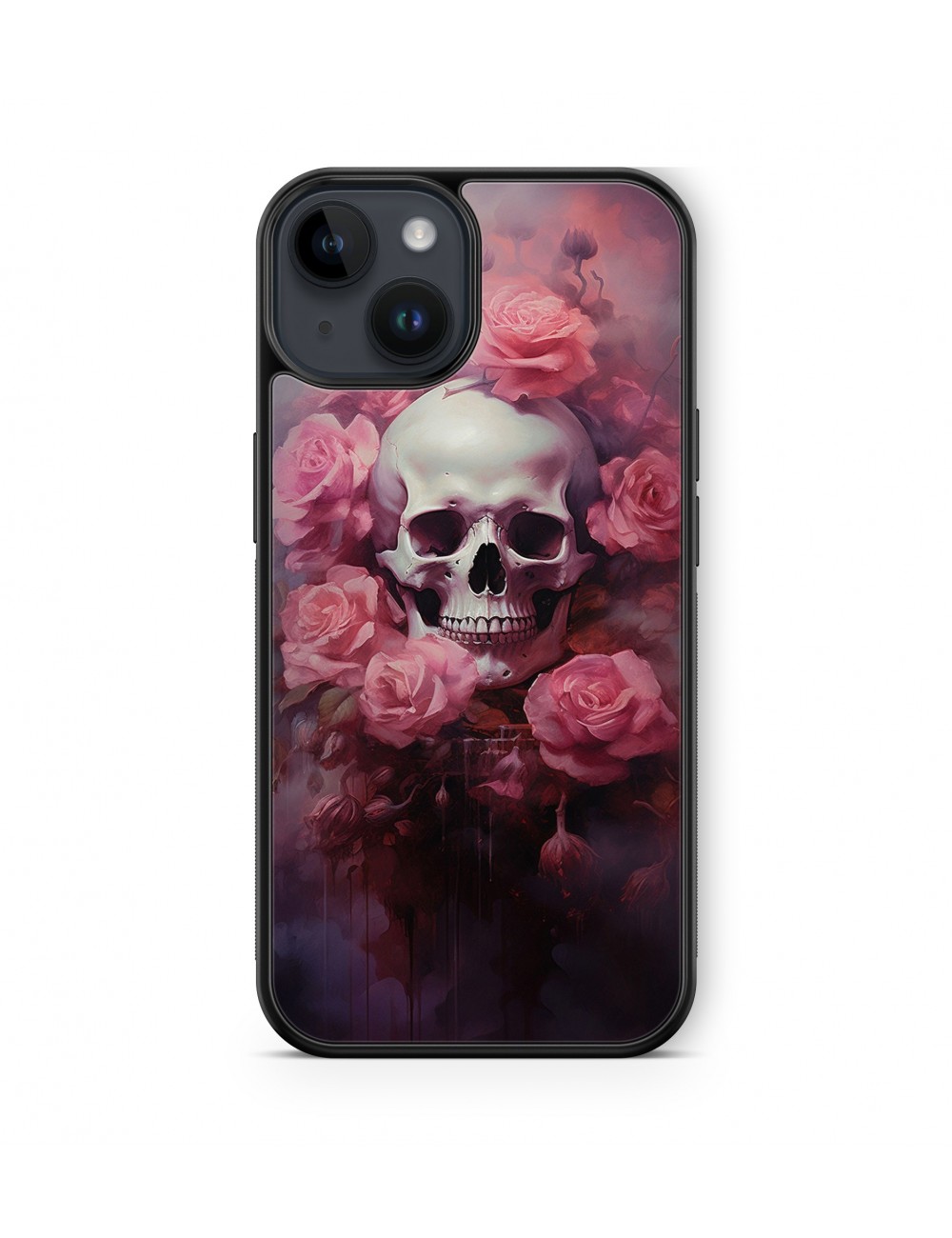 Coque iPhone et Samsung Tête de Mort Skull Roses 