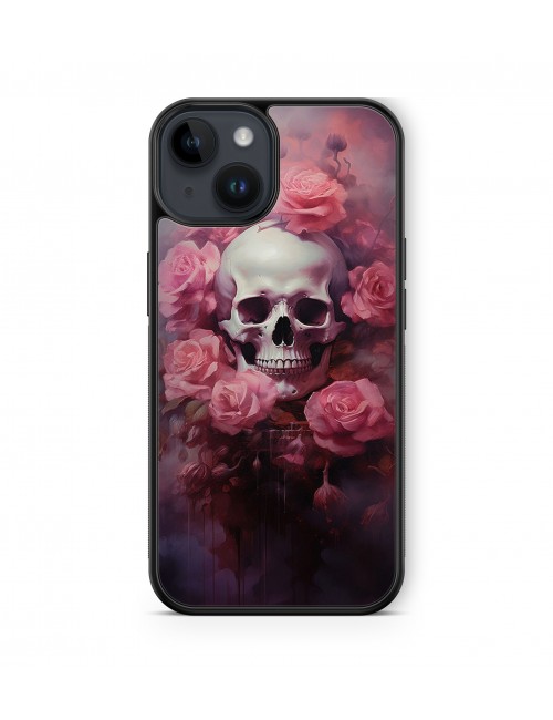 Coque iPhone et Samsung Tête de Mort Skull Roses 