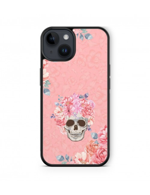 Coque iPhone et Samsung Tête de Mort Skull Fleurs Gothique (1) 