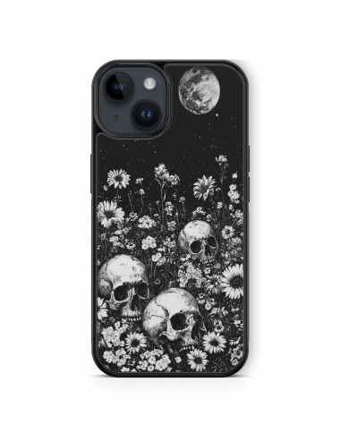 Coque iPhone et Samsung Tête de Mort Skull Fleurs Gothique (7) 