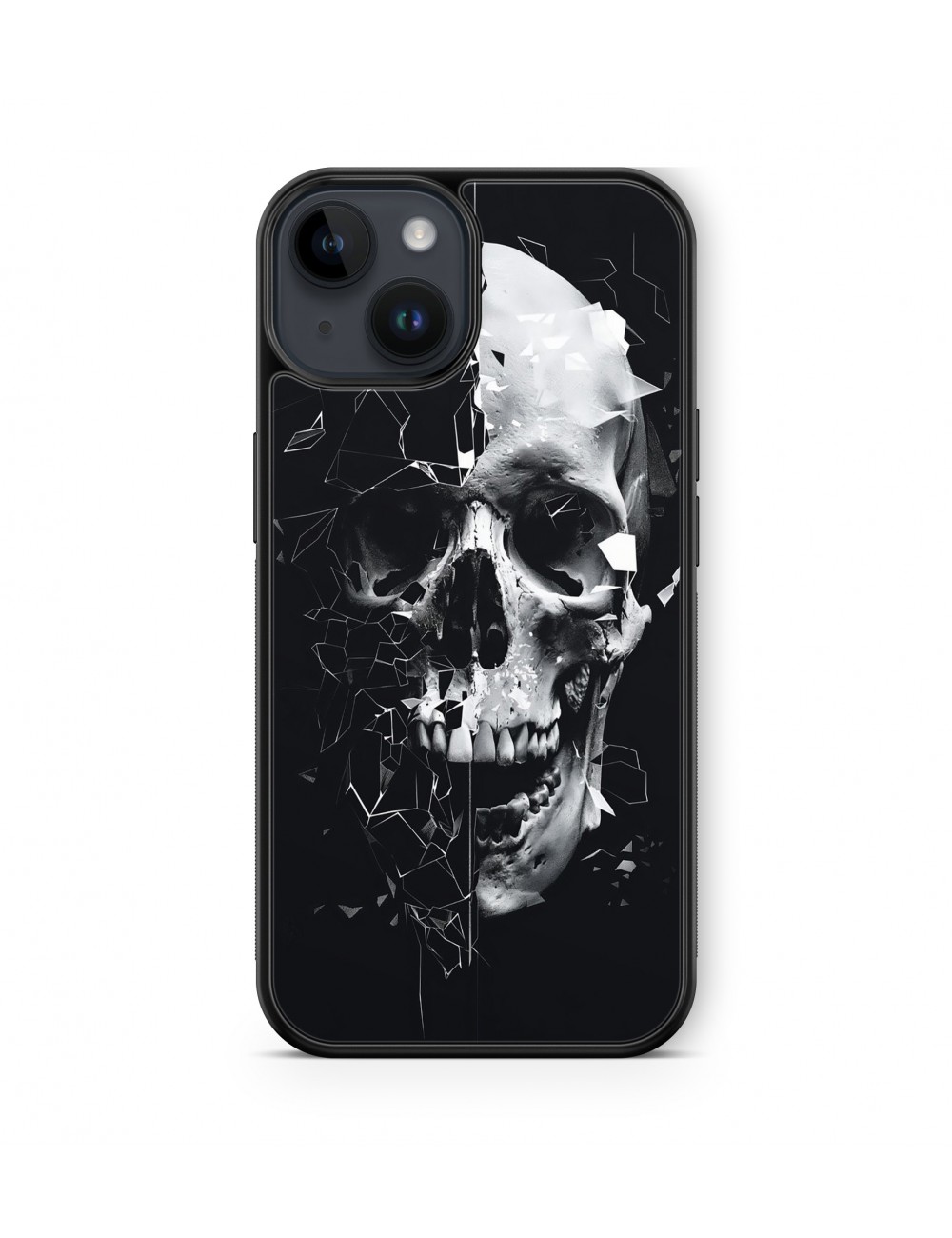 Coque iPhone et Samsung Tête de Mort Skull Fleurs Gothique (9) 