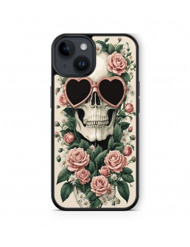 Coque iPhone et Samsung Tête de Mort Skull Fleurs Gothique (11) 