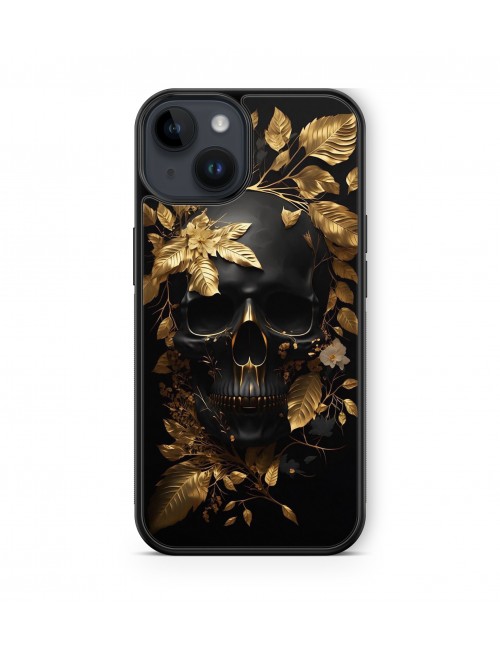 Coque iPhone et Samsung Tête de Mort Skull Fleurs Gothique (13) 