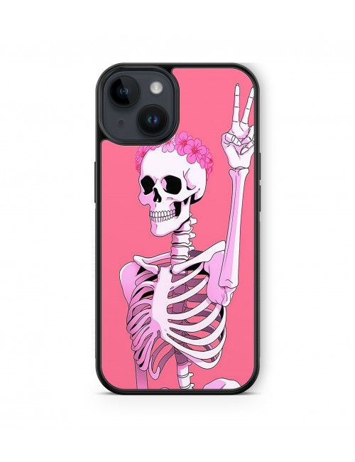 Coque iPhone et Samsung Tête de Mort Skull Fleurs Gothique (14) 