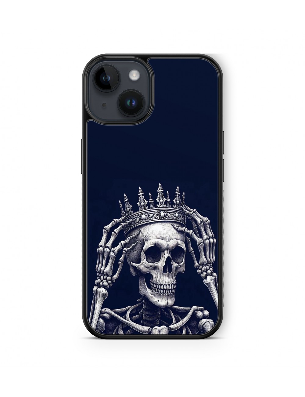 Coque iPhone et Samsung Tête de Mort Skull Fleurs Gothique (16) 