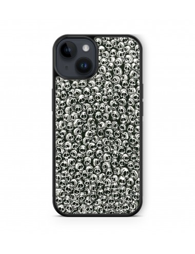 Coque iPhone et Samsung Tête de Mort Skull Fleurs Gothique (18) 