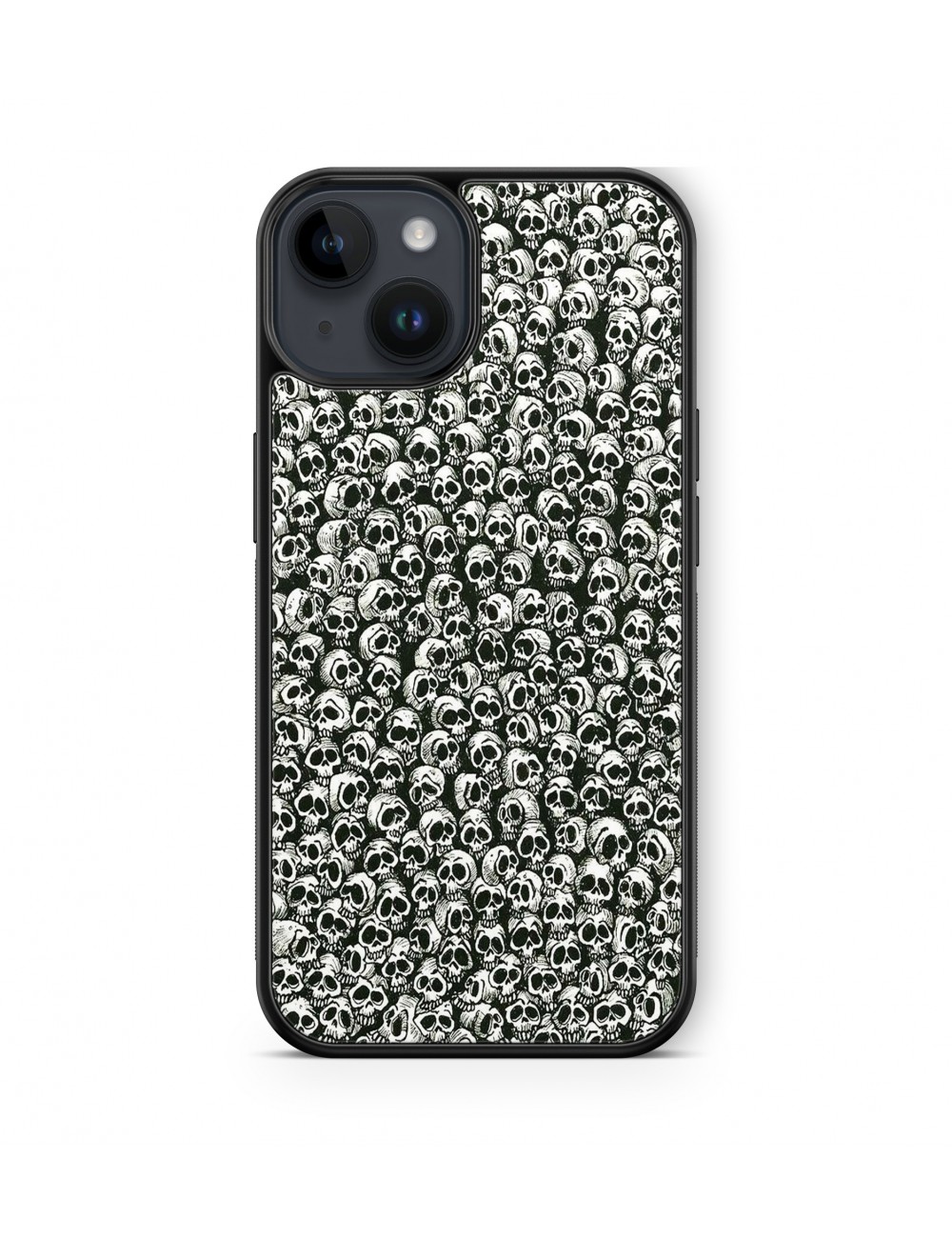 Coque iPhone et Samsung Tête de Mort Skull Fleurs Gothique (18) 