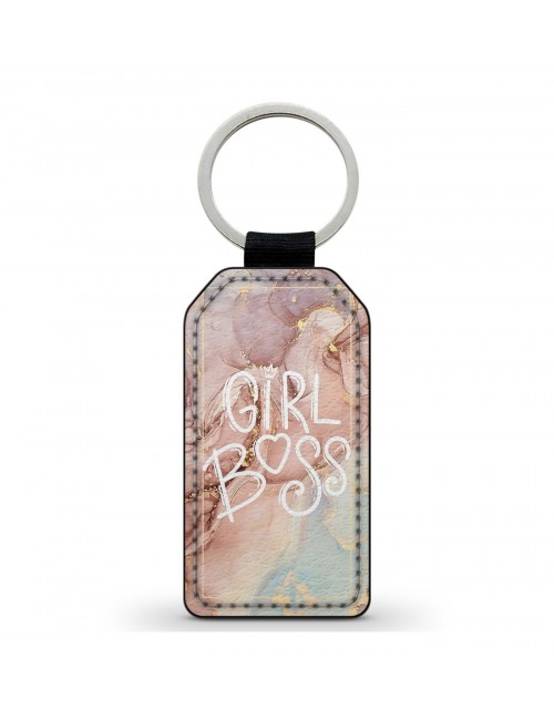 Porte-Clés en simili cuir Girl Boss 