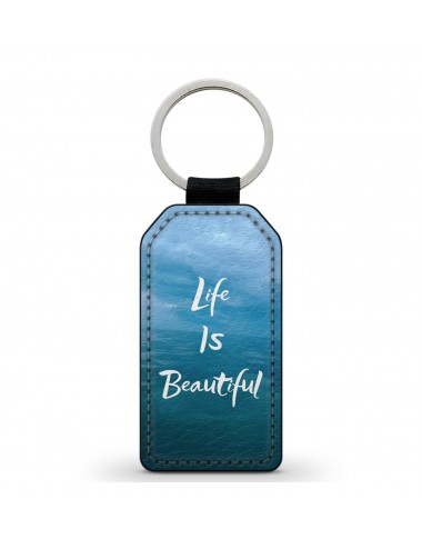 Porte-Clés en simili cuir Life is beautiful 