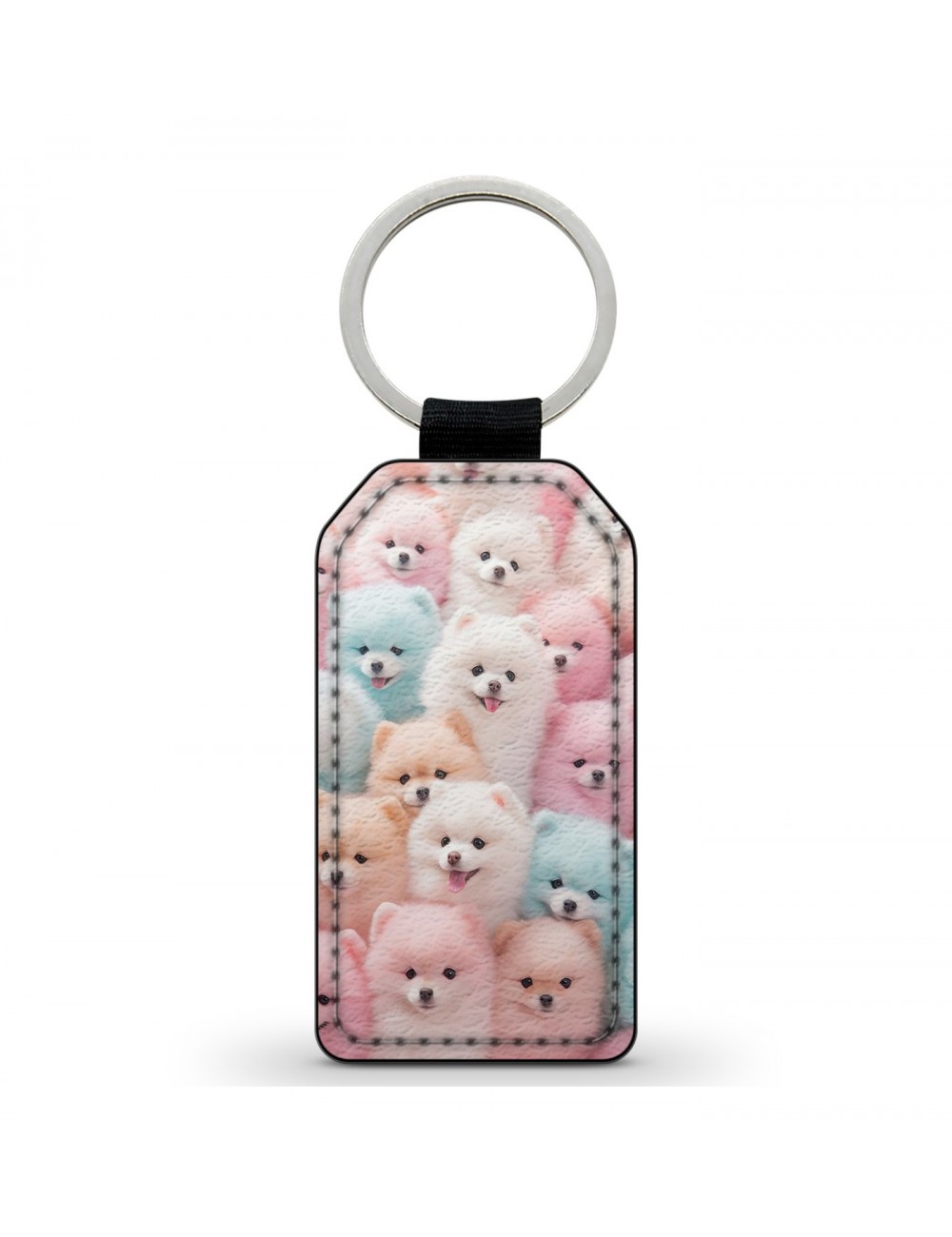 Porte-Clés en simili cuir Chiens mignon 