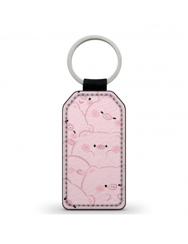 Porte-Clés en simili cuir Cochons Kawaii 