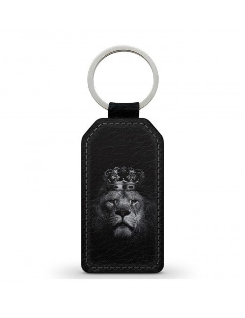 Porte-Clés en simili cuir Roi Lion Couronne 