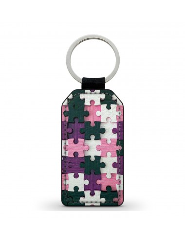 Porte-Clés en simili cuir Motif Puzzle 