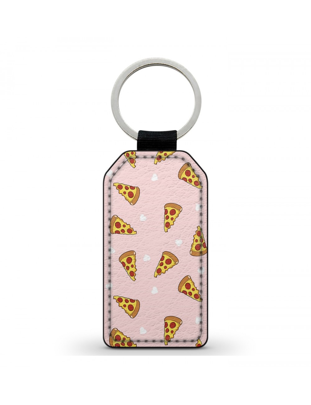 Porte-Clés en simili cuir Tranches de Pizza 