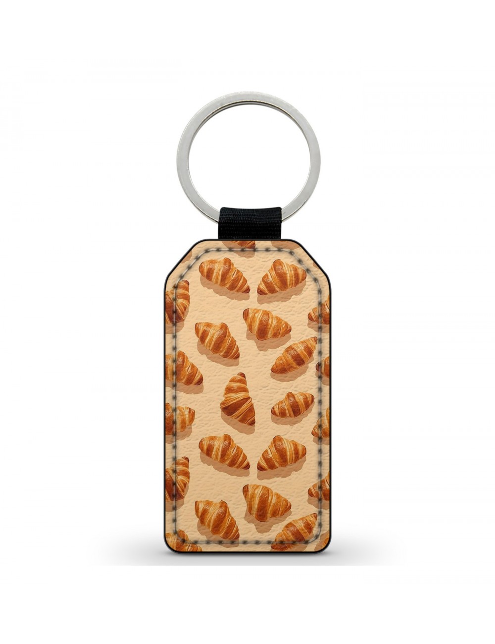 Porte-Clés en simili cuir Croissants 