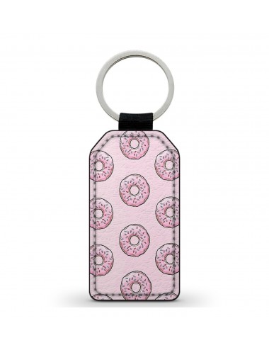 Porte-Clés en simili cuir Donuts Mauve 