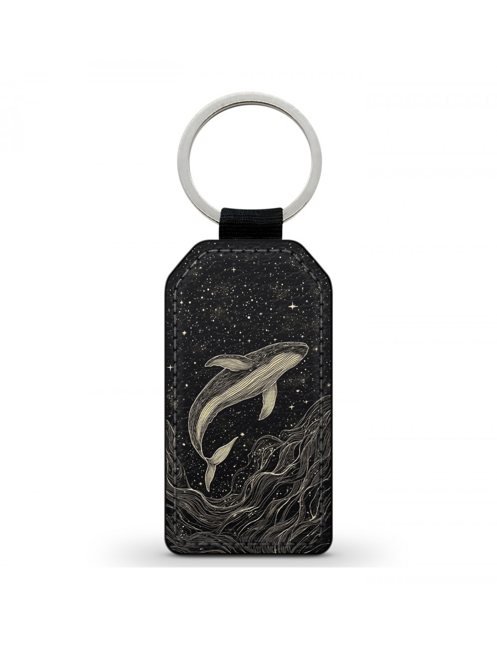 Porte-Clés en simili cuir Baleine Or Porte-Clés en simili cuir Baleine Or