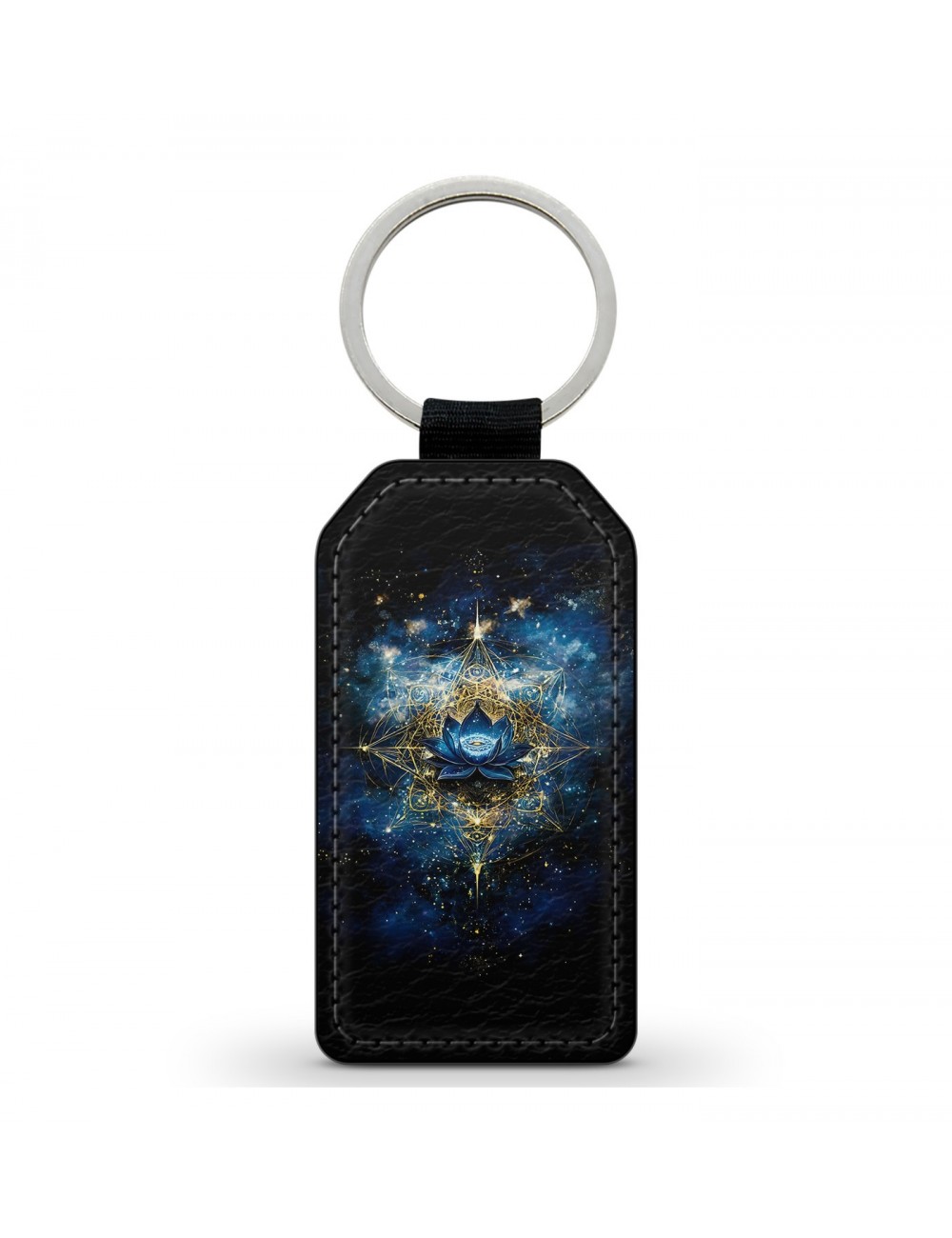 Porte-Clés en simili cuir Lotus Bleu Porte-Clés en simili cuir Lotus Bleu