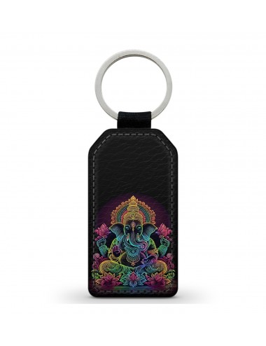 Porte-Clés en simili cuir Statue de Ganesha 