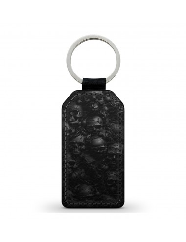 Porte-Clés en simili cuir Tête de Mort Skull Catacombes 
