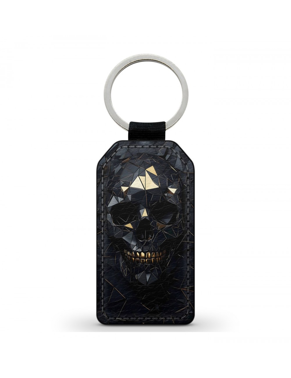 Porte-Clés en simili cuir Tête de Mort Skull Mosaïque Porte-Clés en simili cuir Tête de Mort Skull Mosaïque