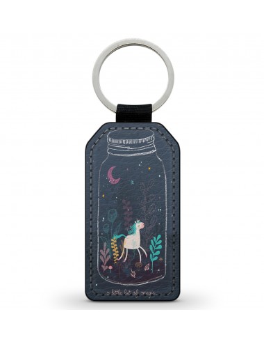 Porte-Clés Clefs Keychain Simili Cuir Licorne Unicorn Cute Kawaii  