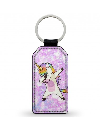 Porte-Clés Clefs Keychain Simili Cuir Licorne Unicorn Cute Mignon Kawaii  