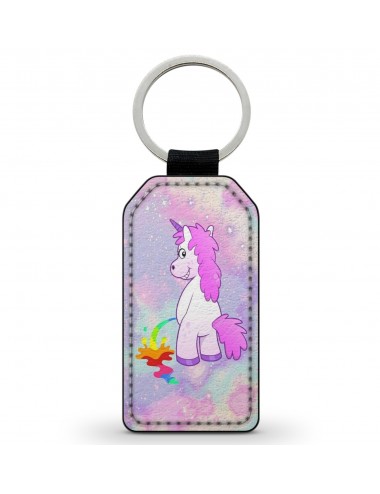 Porte-Clés Clefs Keychain Simili Cuir Licorne Unicorn Cute Mignon Kawaii (10)  