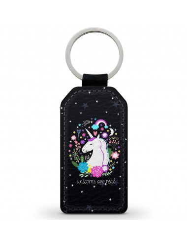 Porte-Clés Clefs Keychain Simili Cuir Licorne Unicorn Cute Mignon Kawaii (8)  