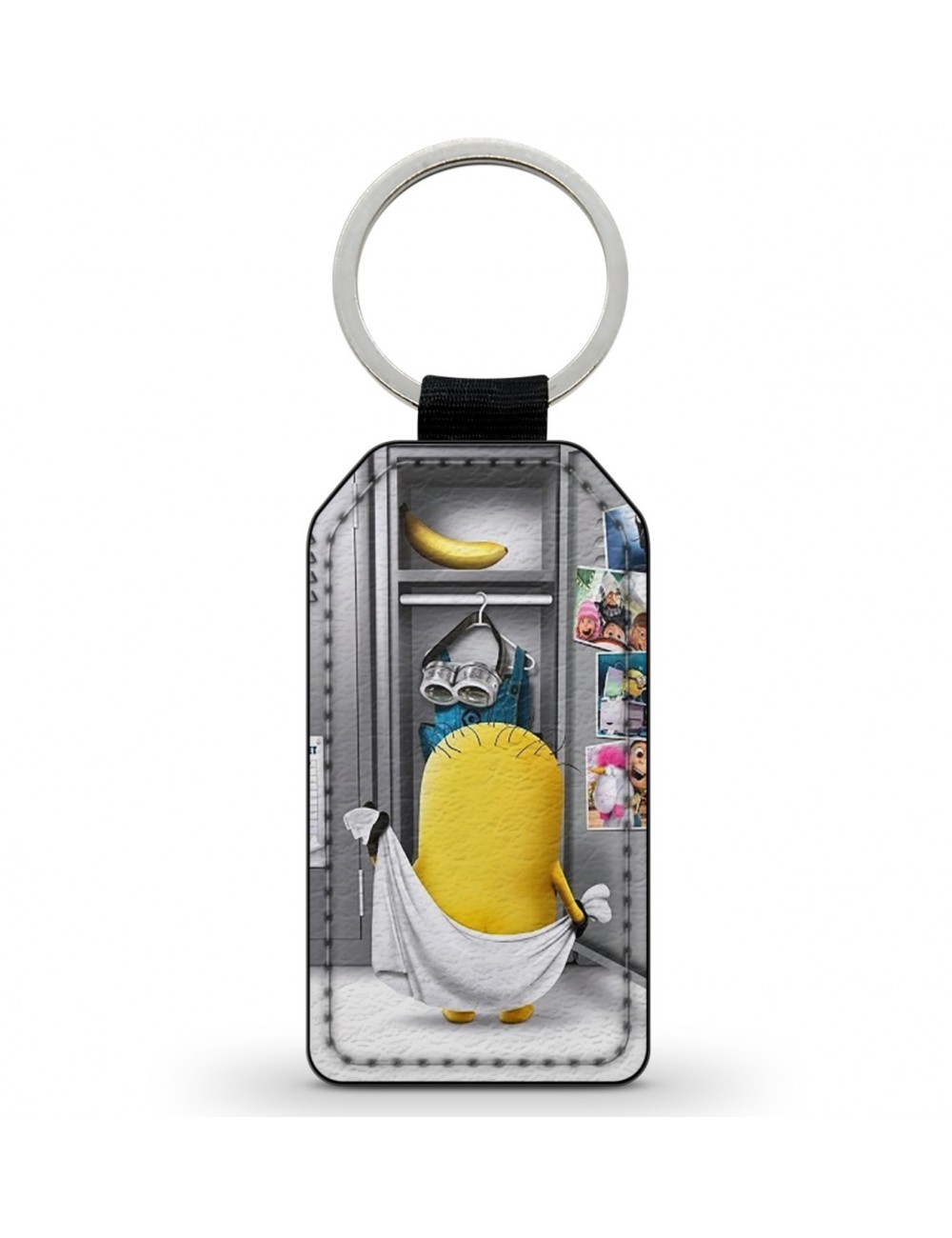 Porte-Clés Clefs Keychain Simili Cuir Parodie Minion Sexy Banane 