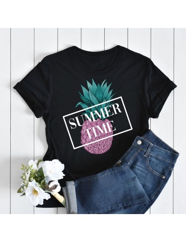 T-Shirt Noir pour femme Summertime 